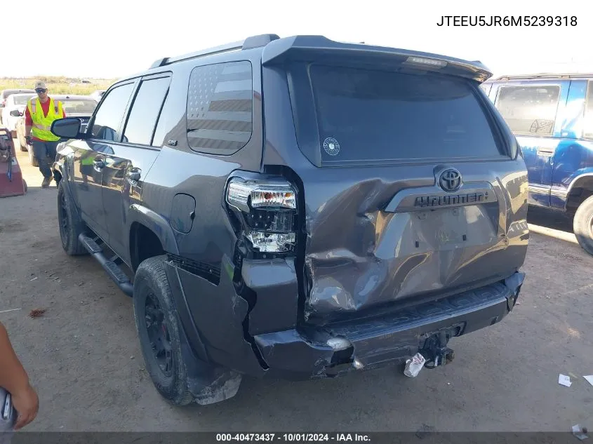 JTEEU5JR6M5239318 2021 Toyota 4Runner Sr5/Trail/Sr5 Premium/Lim