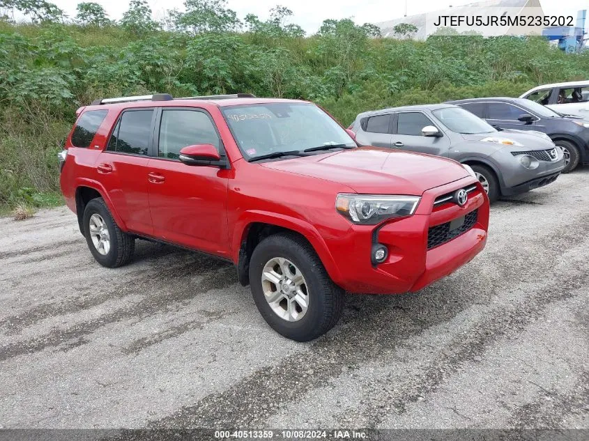 JTEFU5JR5M5235202 2021 Toyota 4Runner Sr5 Premium