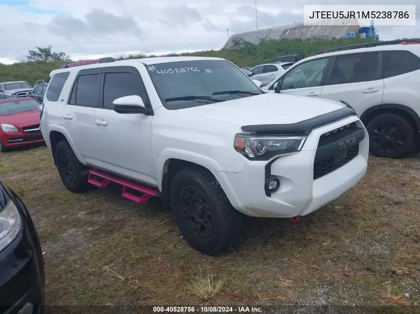 2021 Toyota 4Runner Sr5/Trail/Sr5 Premium/Lim VIN: JTEEU5JR1M5238786 Lot: 40528756