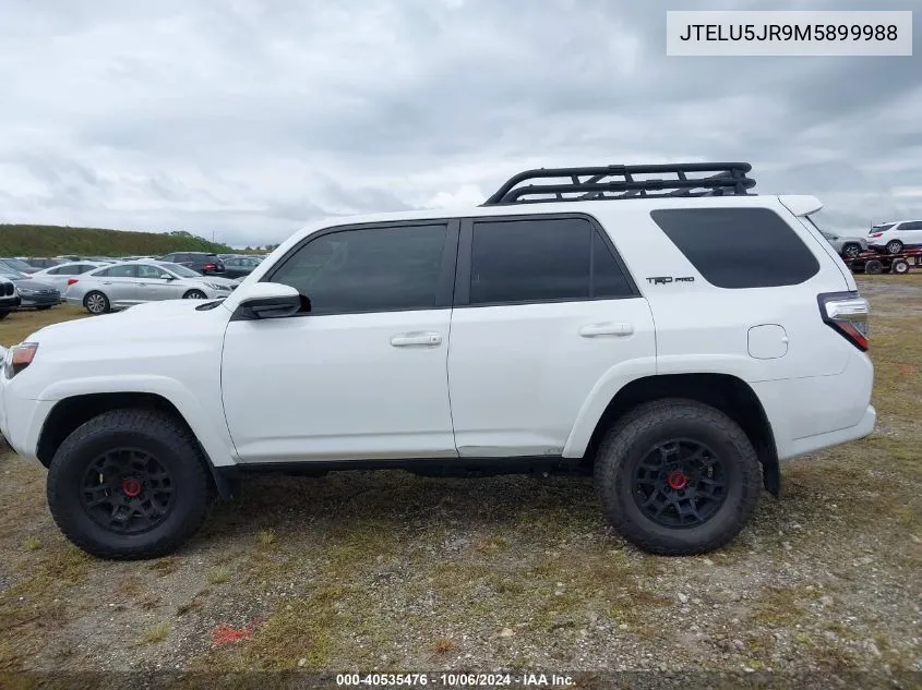 2021 Toyota 4Runner Trd Pro VIN: JTELU5JR9M5899988 Lot: 40535476