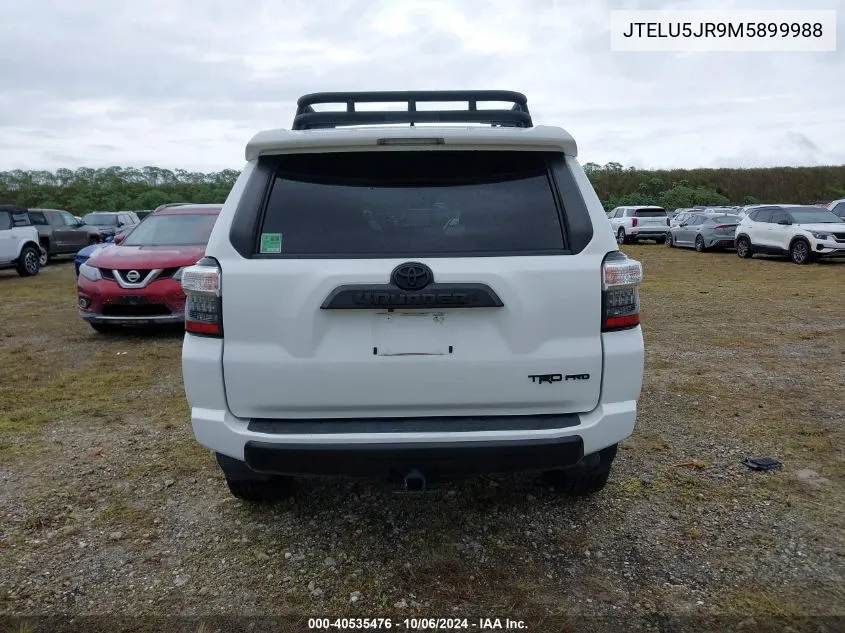 2021 Toyota 4Runner Trd Pro VIN: JTELU5JR9M5899988 Lot: 40535476