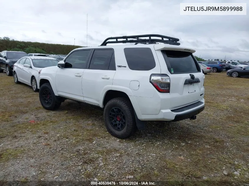 2021 Toyota 4Runner Trd Pro VIN: JTELU5JR9M5899988 Lot: 40535476