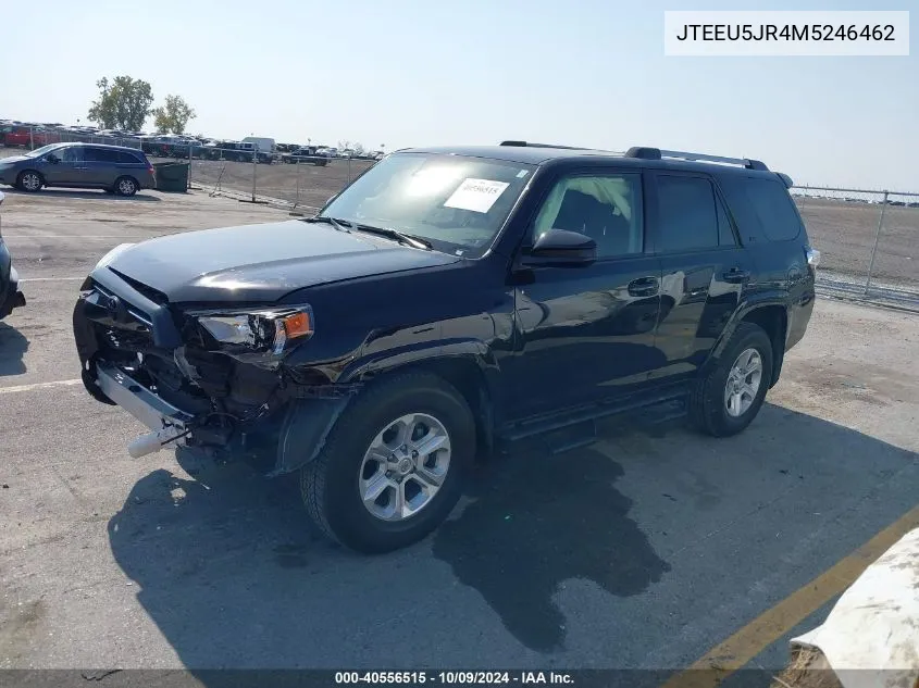 2021 Toyota 4Runner Sr5 VIN: JTEEU5JR4M5246462 Lot: 40556515