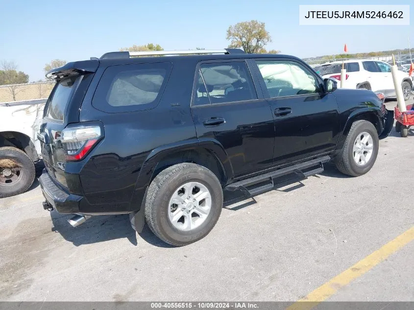 2021 Toyota 4Runner Sr5 VIN: JTEEU5JR4M5246462 Lot: 40556515