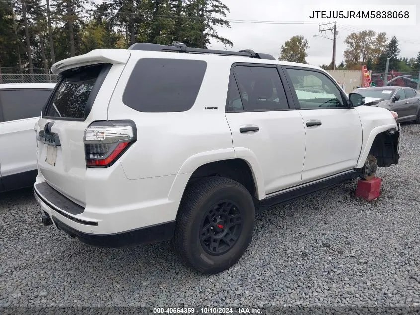 JTEJU5JR4M5838068 2021 Toyota 4Runner Nightshade Special Edition