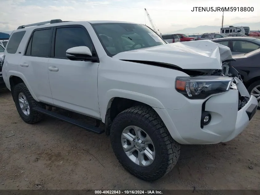 2021 Toyota 4Runner Sr5 Premium VIN: JTENU5JR6M5918800 Lot: 40622843