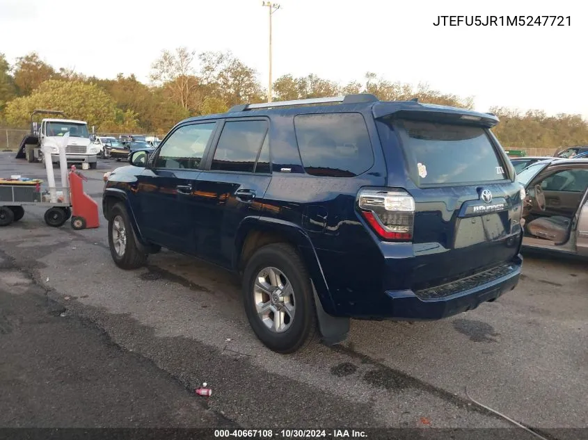 2021 Toyota 4Runner VIN: JTEFU5JR1M5247721 Lot: 40667108