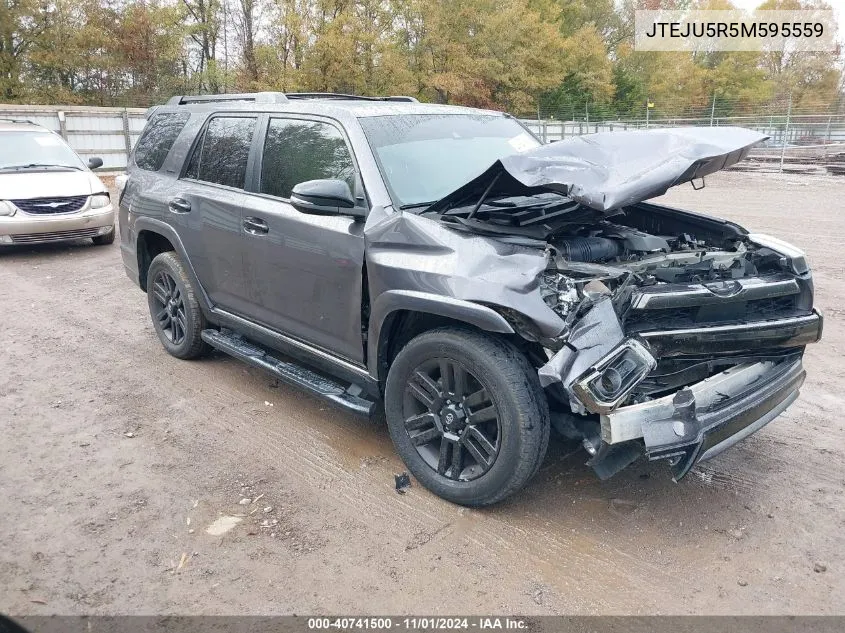 2021 Toyota 4Runner VIN: JTEJU5R5M595559 Lot: 40741500