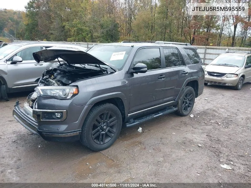 2021 Toyota 4Runner VIN: JTEJU5R5M595559 Lot: 40741500