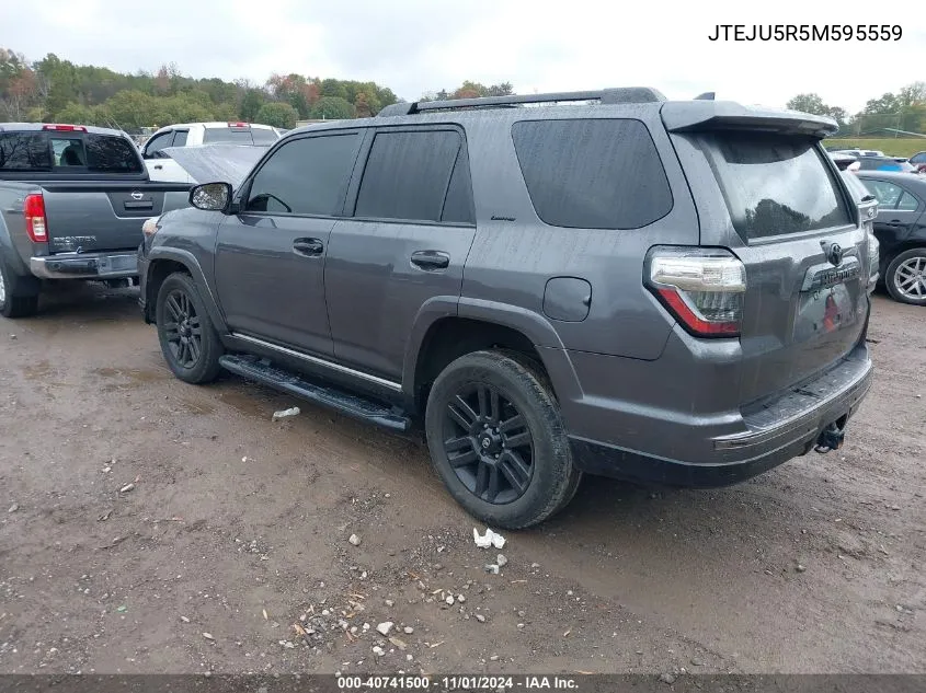 2021 Toyota 4Runner VIN: JTEJU5R5M595559 Lot: 40741500