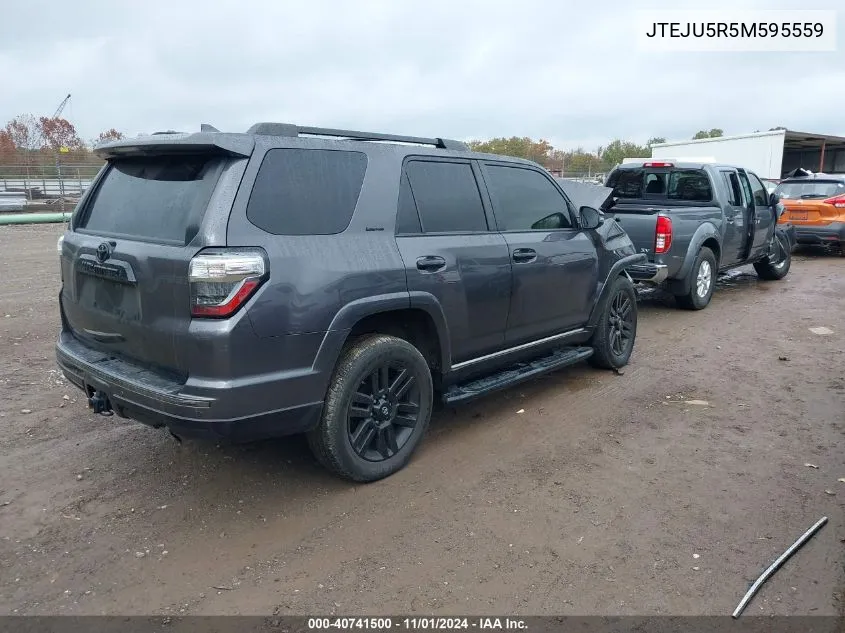 2021 Toyota 4Runner VIN: JTEJU5R5M595559 Lot: 40741500