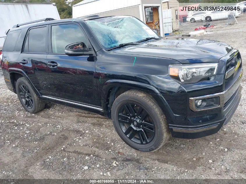 2021 Toyota 4Runner Nightshade Special Edition VIN: JTECU5JR3M5249845 Lot: 40766955