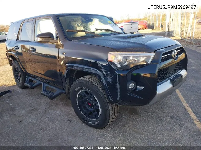 2021 Toyota 4Runner Trd Off Road Premium VIN: JTERU5JR9M5969497 Lot: 40807234