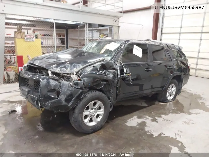 2021 Toyota 4Runner Sr5 Premium VIN: JTENU5JR2M5955987 Lot: 40816878