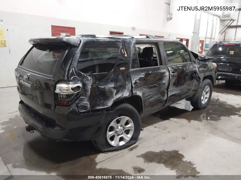 2021 Toyota 4Runner Sr5 Premium VIN: JTENU5JR2M5955987 Lot: 40816878