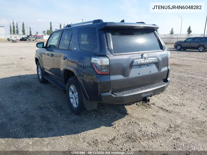 2022 Toyota 4Runner Sr5/Sr5 Premium/Trail/Limited/Trd Sport/Trd Off Road/Trd Off Road Prem/Trd Pro VIN: JTENU5JR4N6048282 Lot: 12101866