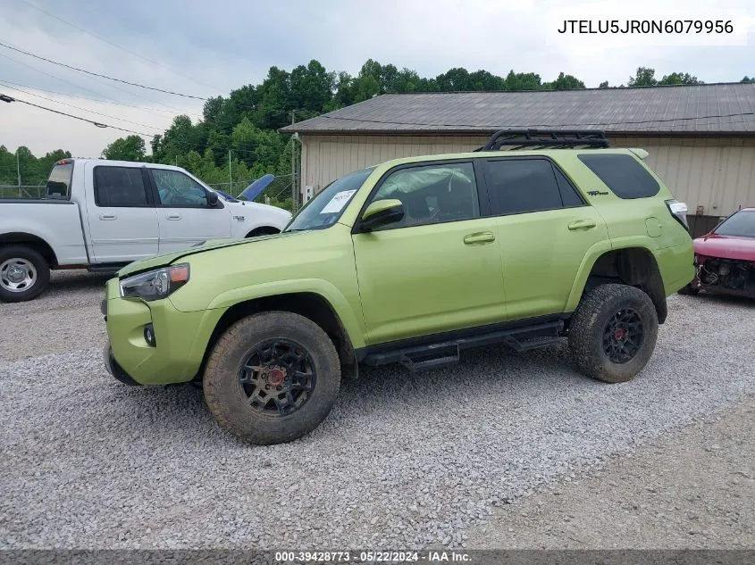 2022 Toyota 4Runner Trd Pro VIN: JTELU5JR0N6079956 Lot: 39428773