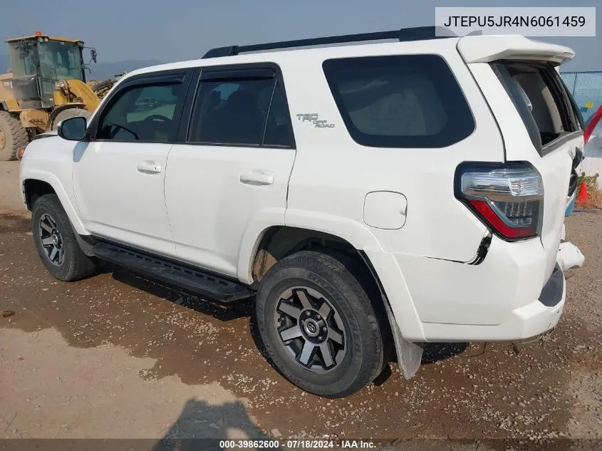 JTEPU5JR4N6061459 2022 Toyota 4Runner Trd Off Road