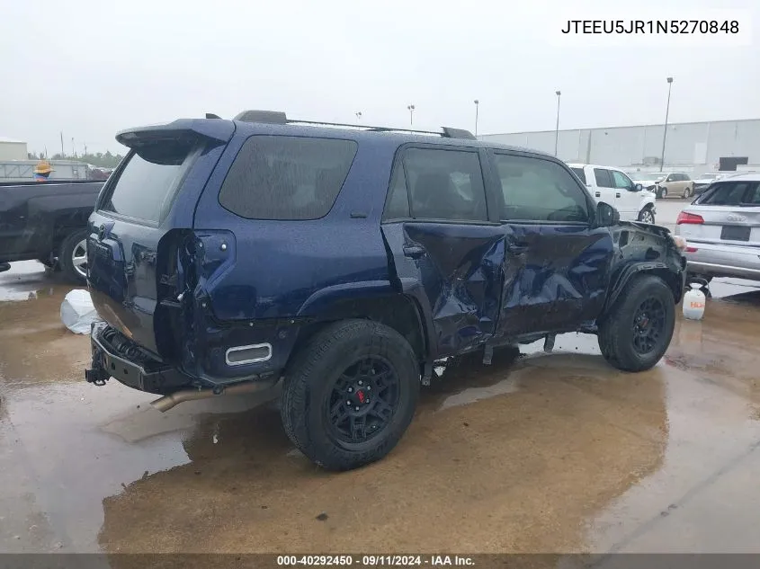 JTEEU5JR1N5270848 2022 Toyota 4Runner Sr5