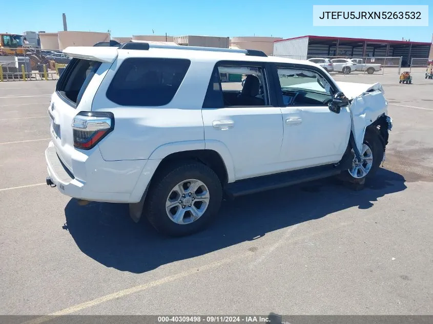 JTEFU5JRXN5263532 2022 Toyota 4Runner Sr5 Premium