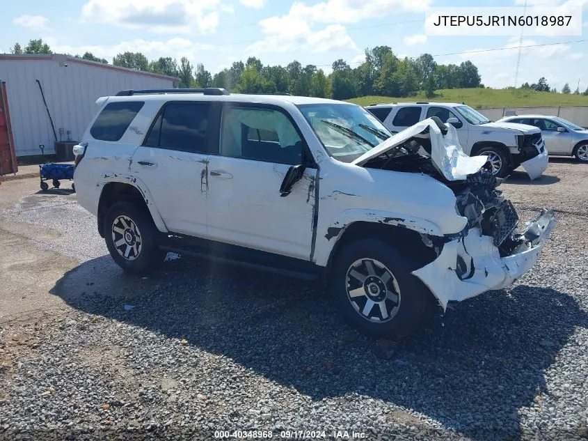 JTEPU5JR1N6018987 2022 Toyota 4Runner Trd Off Road