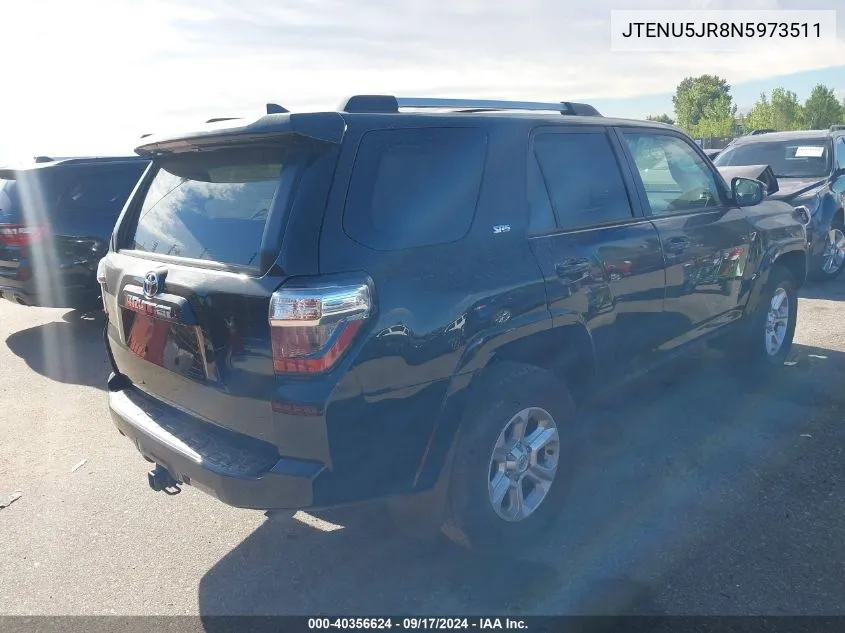 2022 Toyota 4Runner Sr5 Premium VIN: JTENU5JR8N5973511 Lot: 40356624