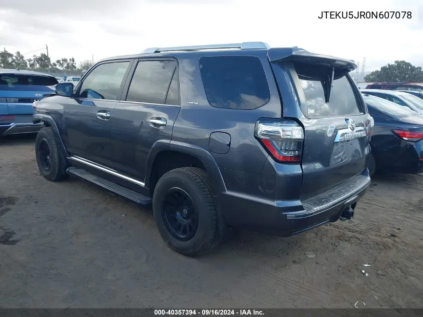 JTEKU5JR0N607078 2022 Toyota 4Runner Limited