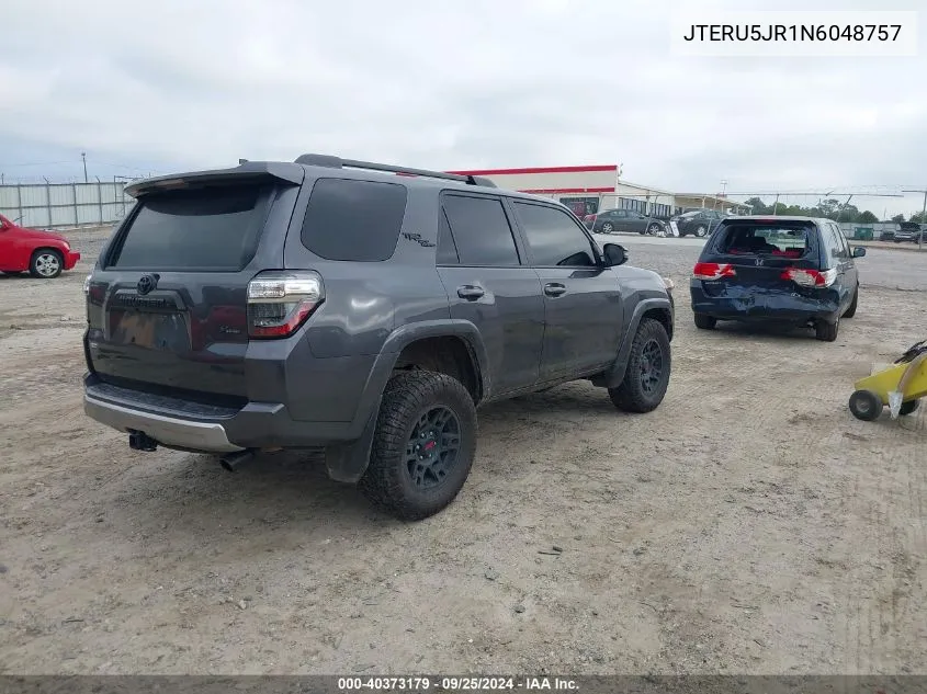 2022 Toyota 4Runner Trd Off Road Premium VIN: JTERU5JR1N6048757 Lot: 40373179