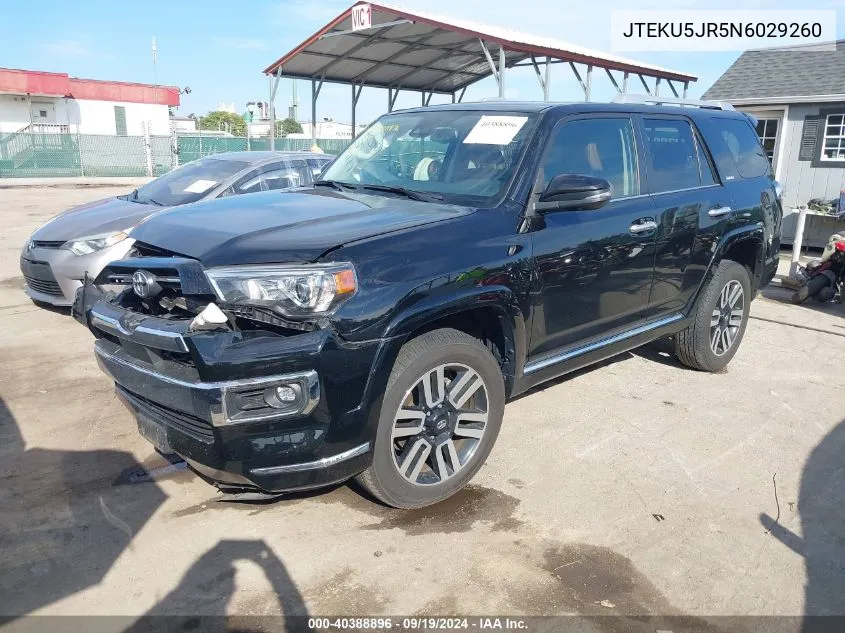 JTEKU5JR5N6029260 2022 Toyota 4Runner Limited