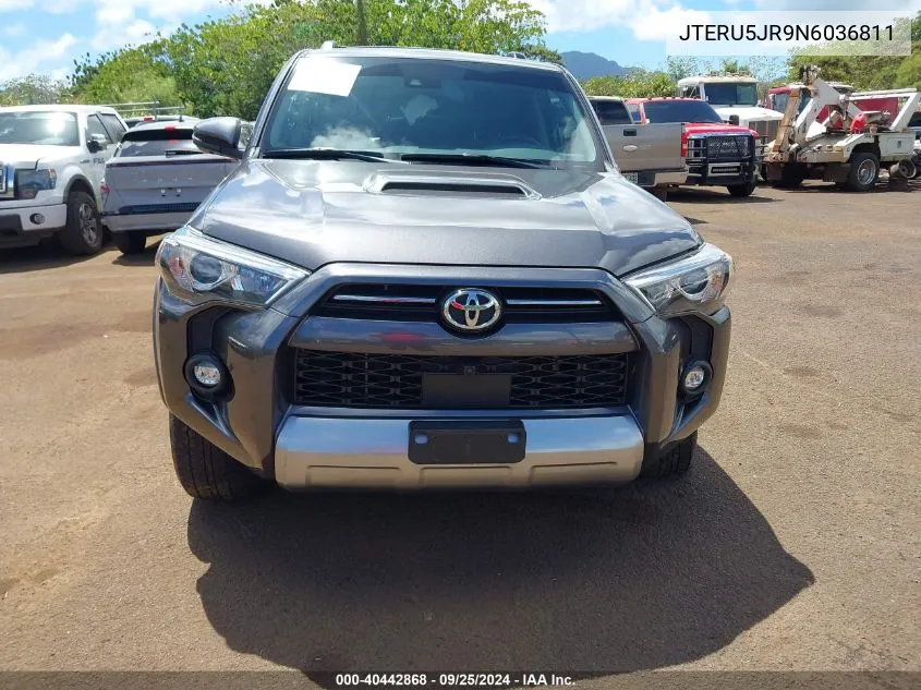 2022 Toyota 4Runner Trd Off Road Premium VIN: JTERU5JR9N6036811 Lot: 40442868