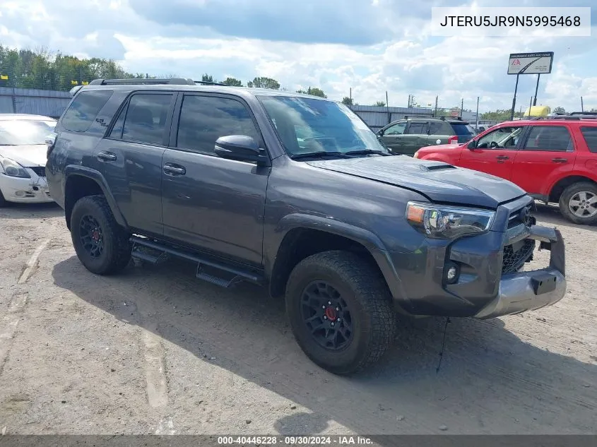 2022 Toyota 4Runner Trd Off Road Premium VIN: JTERU5JR9N5995468 Lot: 40446228