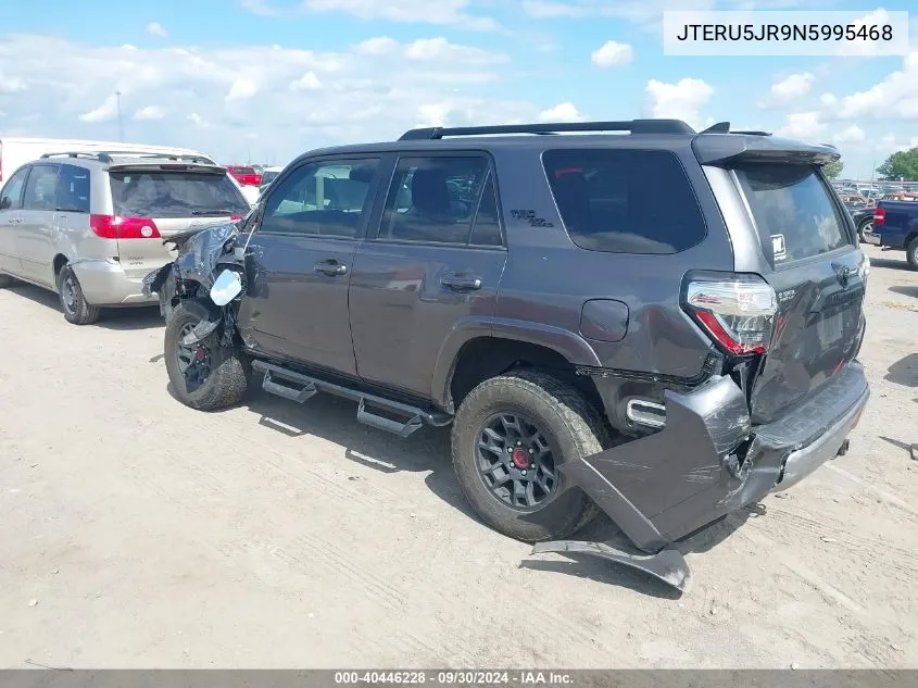 2022 Toyota 4Runner Trd Off Road Premium VIN: JTERU5JR9N5995468 Lot: 40446228