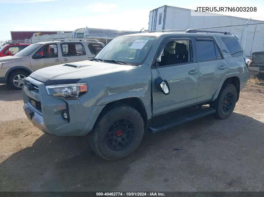 2022 Toyota 4Runner Sr5 Premium/Trd Sport/Trd VIN: JTERU5JR7N6003208 Lot: 40462774