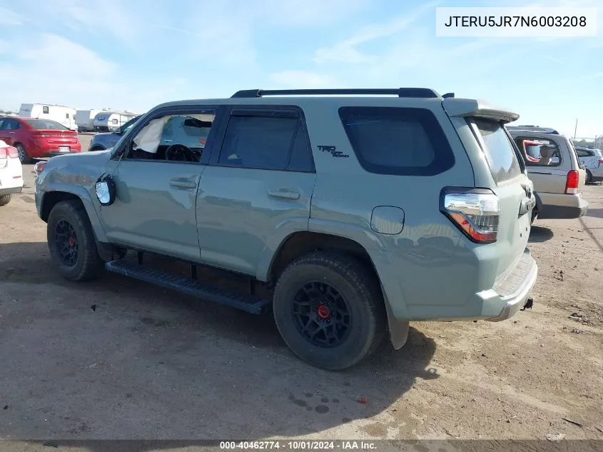 2022 Toyota 4Runner Sr5 Premium/Trd Sport/Trd VIN: JTERU5JR7N6003208 Lot: 40462774