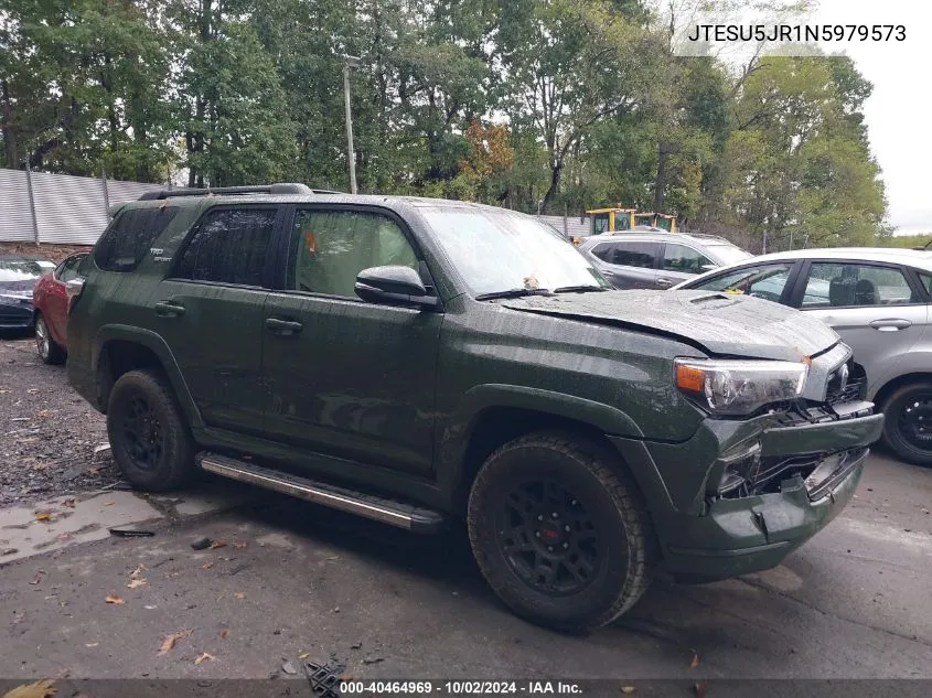 JTESU5JR1N5979573 2022 Toyota 4Runner Trd Sport