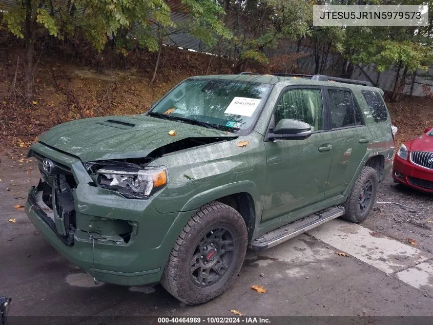 2022 Toyota 4Runner Trd Sport VIN: JTESU5JR1N5979573 Lot: 40464969