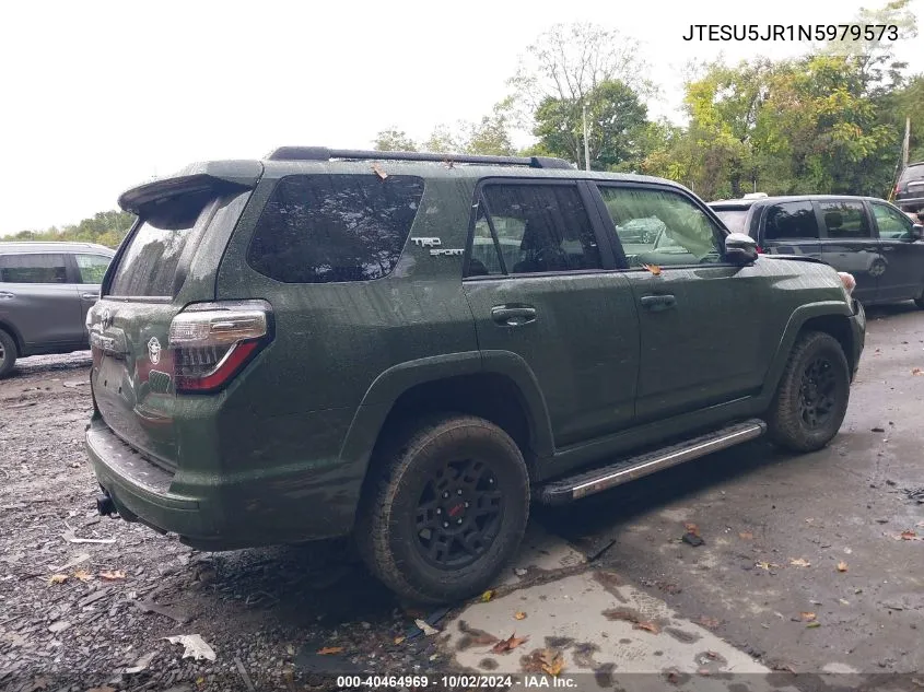 2022 Toyota 4Runner Trd Sport VIN: JTESU5JR1N5979573 Lot: 40464969