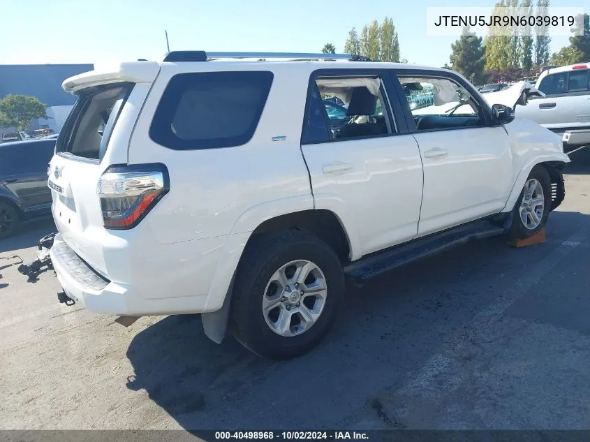 JTENU5JR9N6039819 2022 Toyota 4Runner Sr5 Premium