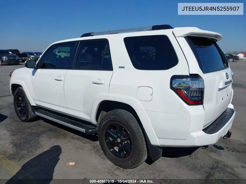 JTEEU5JR4N5255907 2022 Toyota 4Runner Sr5