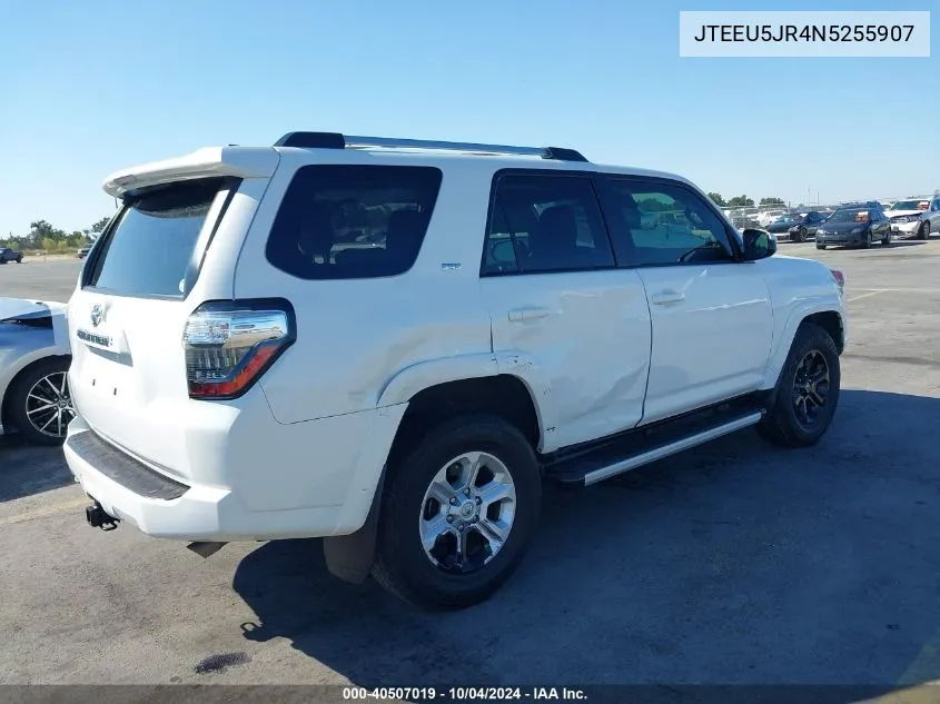 JTEEU5JR4N5255907 2022 Toyota 4Runner Sr5