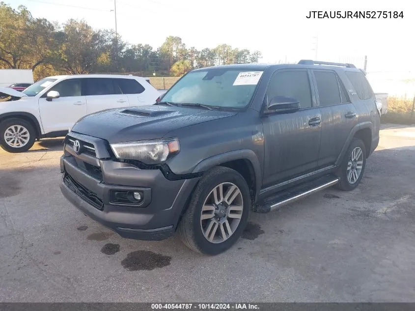 2022 Toyota 4Runner Trd Sport/Sr5 Premium VIN: JTEAU5JR4N5275184 Lot: 40544787