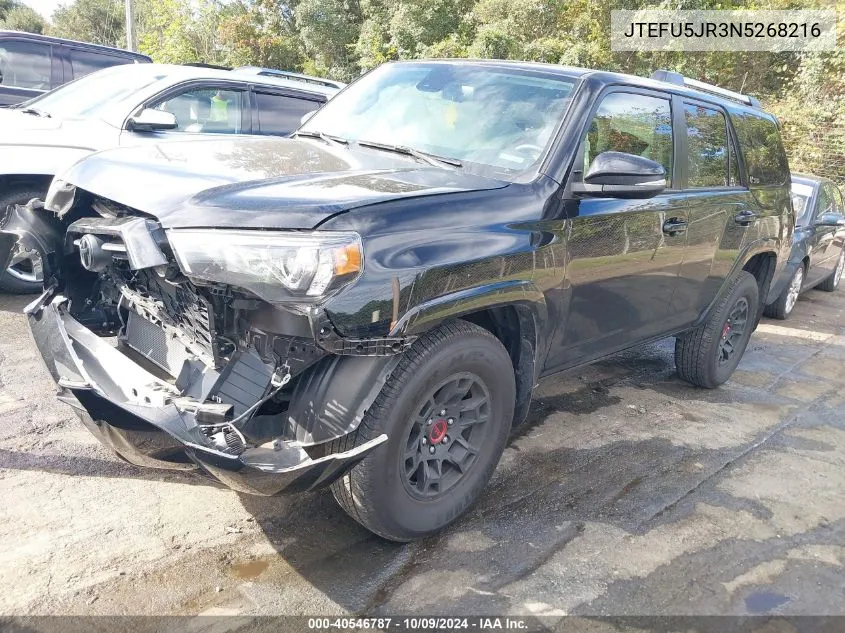 JTEFU5JR3N5268216 2022 Toyota 4Runner Sr5 Premium