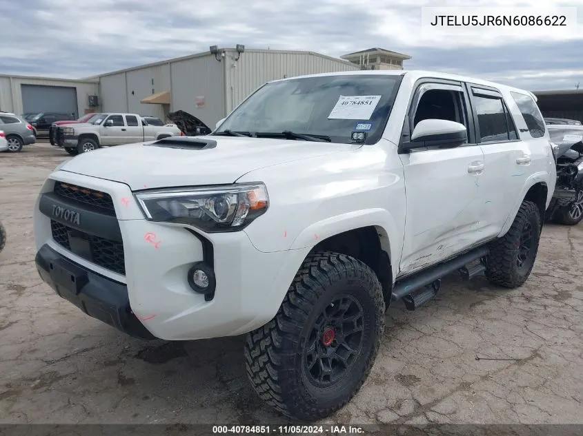 2022 Toyota 4Runner Trd Pro VIN: JTELU5JR6N6086622 Lot: 40784851