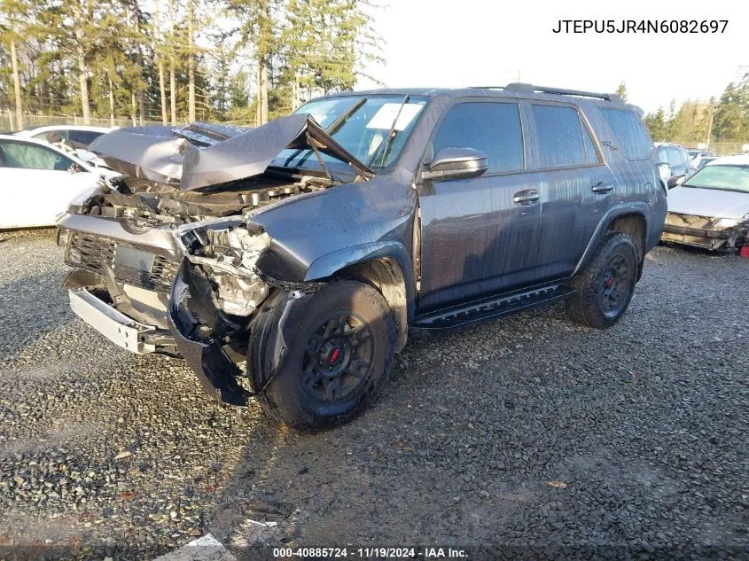 2022 Toyota 4Runner Trd Off Road VIN: JTEPU5JR4N6082697 Lot: 40885724