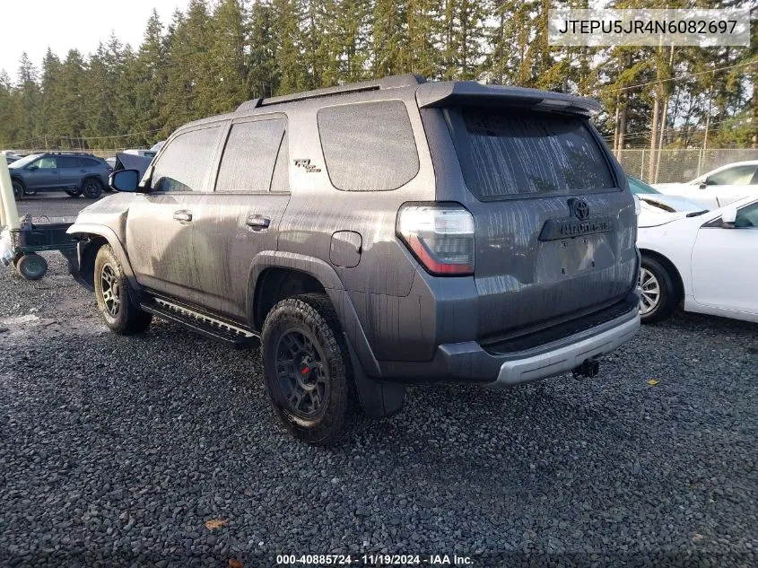 2022 Toyota 4Runner Trd Off Road VIN: JTEPU5JR4N6082697 Lot: 40885724