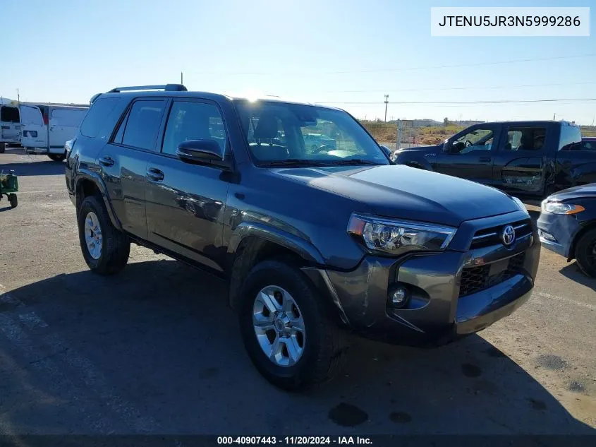 2022 Toyota 4Runner Sr5 Premium VIN: JTENU5JR3N5999286 Lot: 40907443