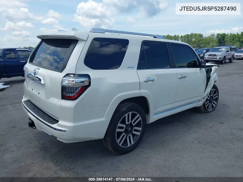 2023 Toyota 4Runner Limited VIN: JTEDU5JR5P5287490 Lot: 39814147