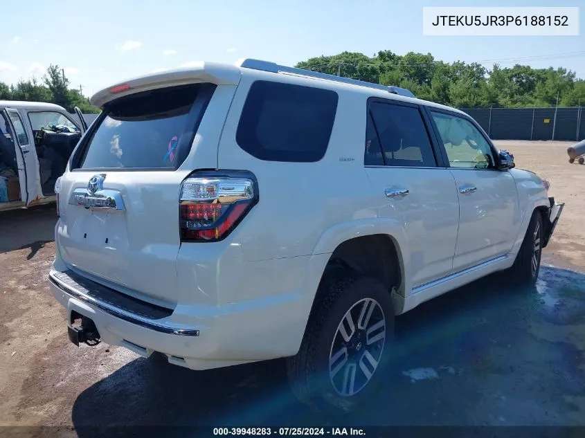 2023 Toyota 4Runner Limited VIN: JTEKU5JR3P6188152 Lot: 39948283