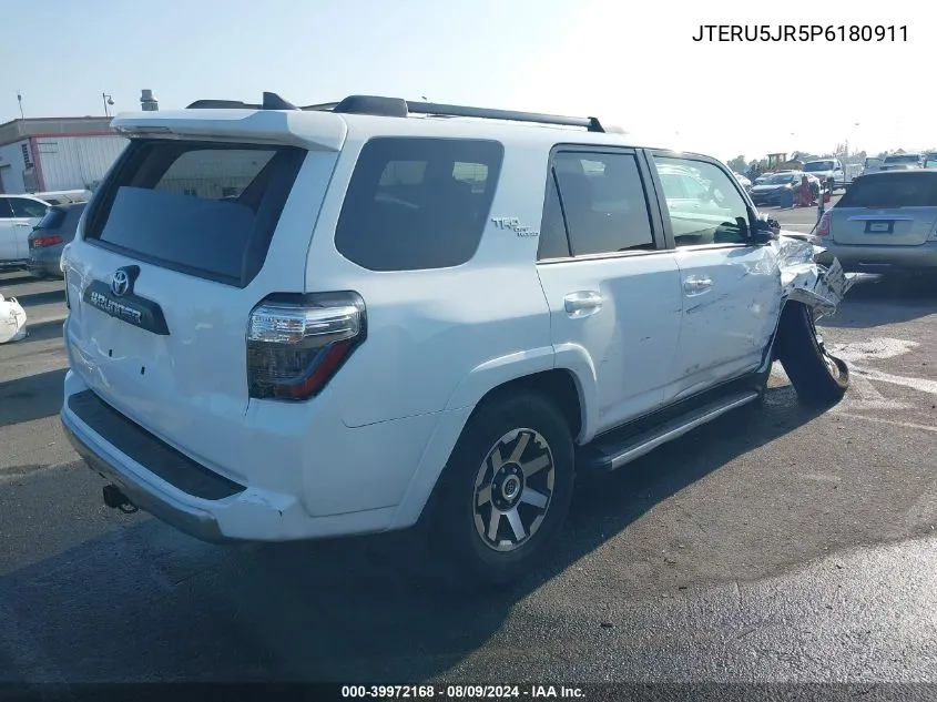 2023 Toyota 4Runner Trd Off Road Premium VIN: JTERU5JR5P6180911 Lot: 39972168