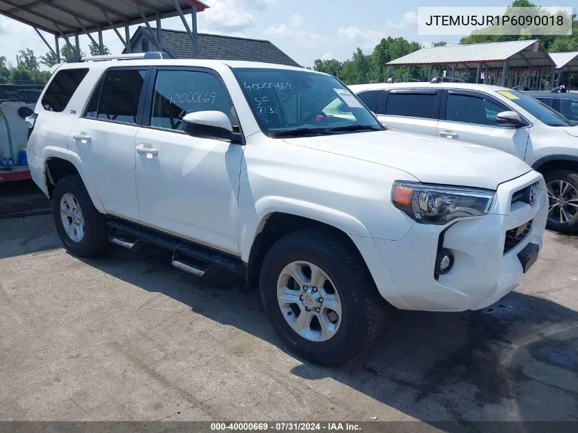 2023 Toyota 4Runner Sr5 VIN: JTEMU5JR1P6090018 Lot: 40000669